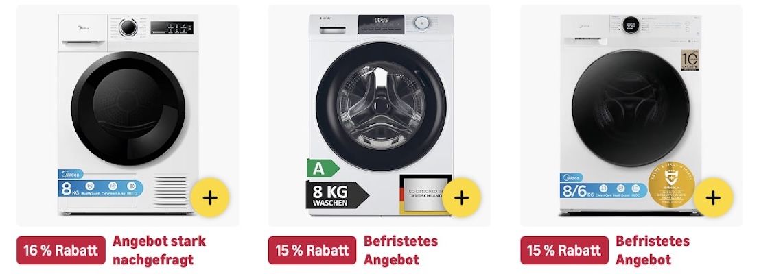🔝🧺 Amazon: Waschmaschinen & Trockner im Sale z.B. Haier 8kg Waschmaschine für 330€ (statt 399€) 🔝🧺 Amazon: Waschmaschinen & Trockner im Sale z.B. Haier 8kg Waschmaschine für 330€ (statt 399€)