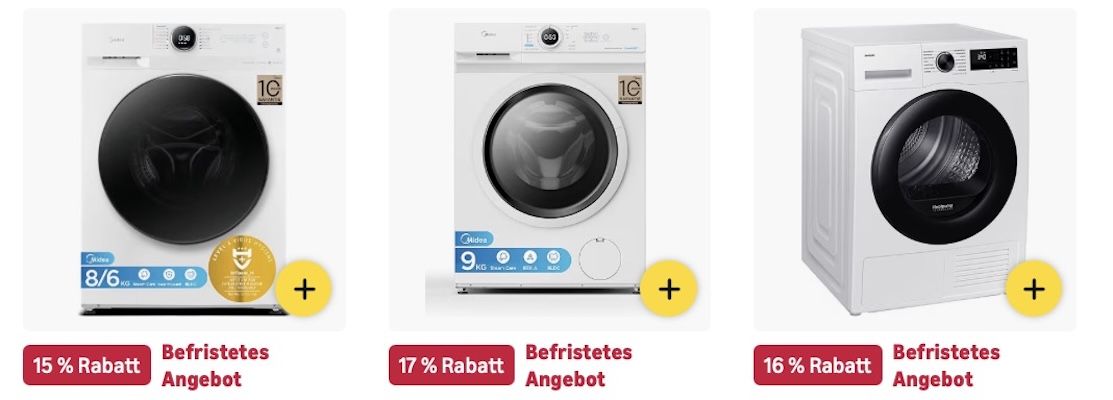 🔝🧺 Amazon: Waschmaschinen & Trockner im Sale z.B. Haier 8kg Waschmaschine für 330€ (statt 399€) 🔝🧺 Amazon: Waschmaschinen & Trockner im Sale z.B. Haier 8kg Waschmaschine für 330€ (statt 399€)