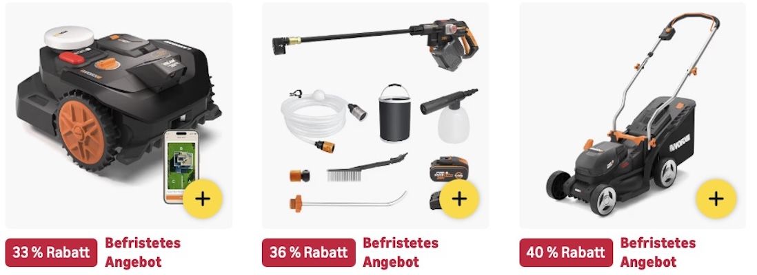 🏡🪴 Amazon: WORX Megasale 👉🏻 Werkzeugkoffer für 25€ (statt 35€)