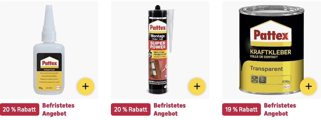 👨🏻‍🔧 Amazon: Bis zu  60% Sale auf Pattex – Montage  & Spezialkleber etc. 👉🏻 650g Kraftkleber für 10€ (statt 14€)