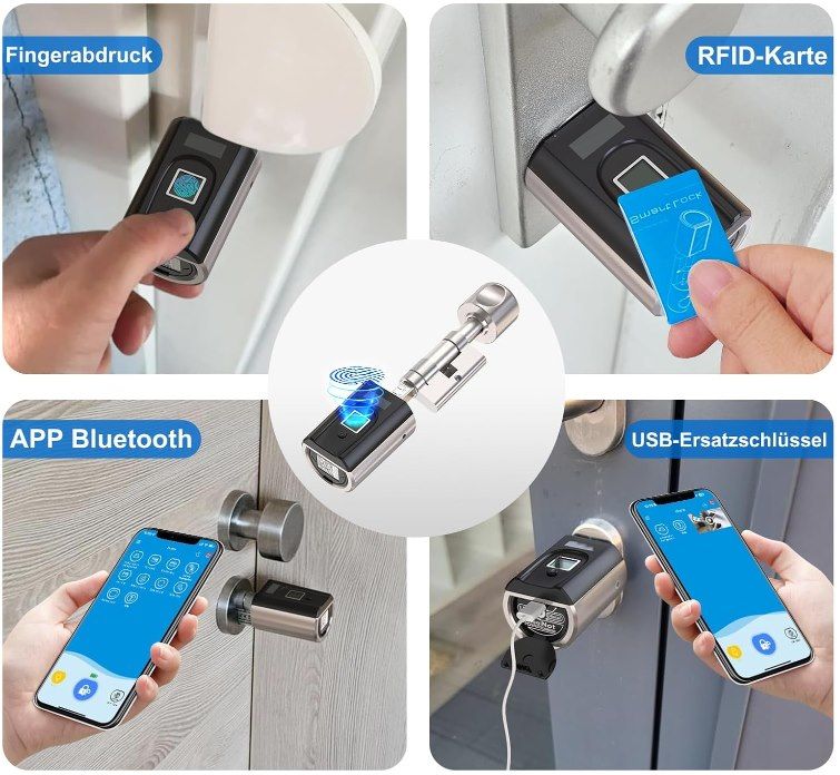🚪 WELOCK SECBN51 Fingerabdruck Schloss mit App & RFID Karte für 129€ (statt 139€)