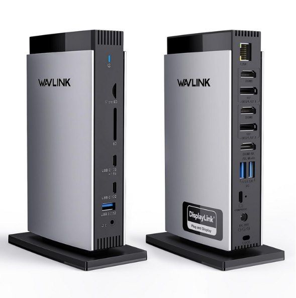 🖥️ WAVLINK 15in1 Triple Display Universal DisplayLink Docking Station für 95,99€ (statt 160€)
