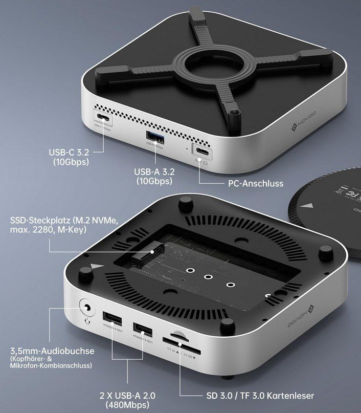 💾 NOVOO Mac mini M4 Dock & SSD NVMe Gehäuse für 55,99€ (statt 70€) 💾 NOVOO Mac mini M4 Dock & SSD NVMe Gehäuse für 55,99€ (statt 70€)