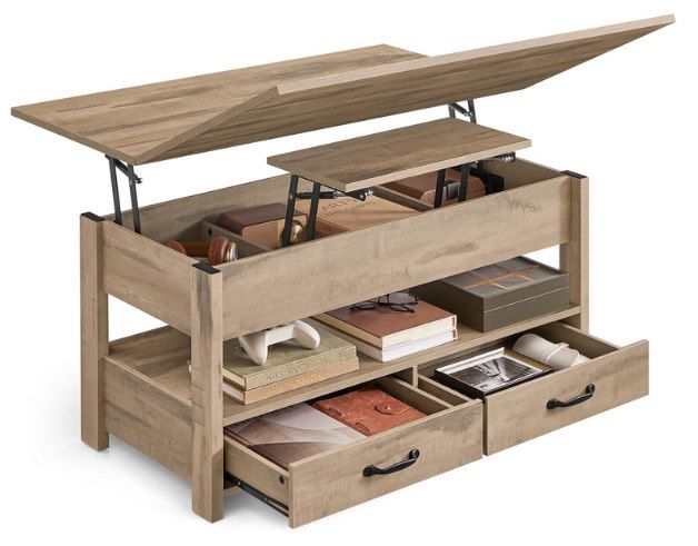 VASAGLE höhenverstellbarer Couchtisch mit Schubladen & Fächer für 84,99€ (statt 120€) VASAGLE höhenverstellbarer Couchtisch mit Schubladen & Fächer für 84,99€ (statt 120€)