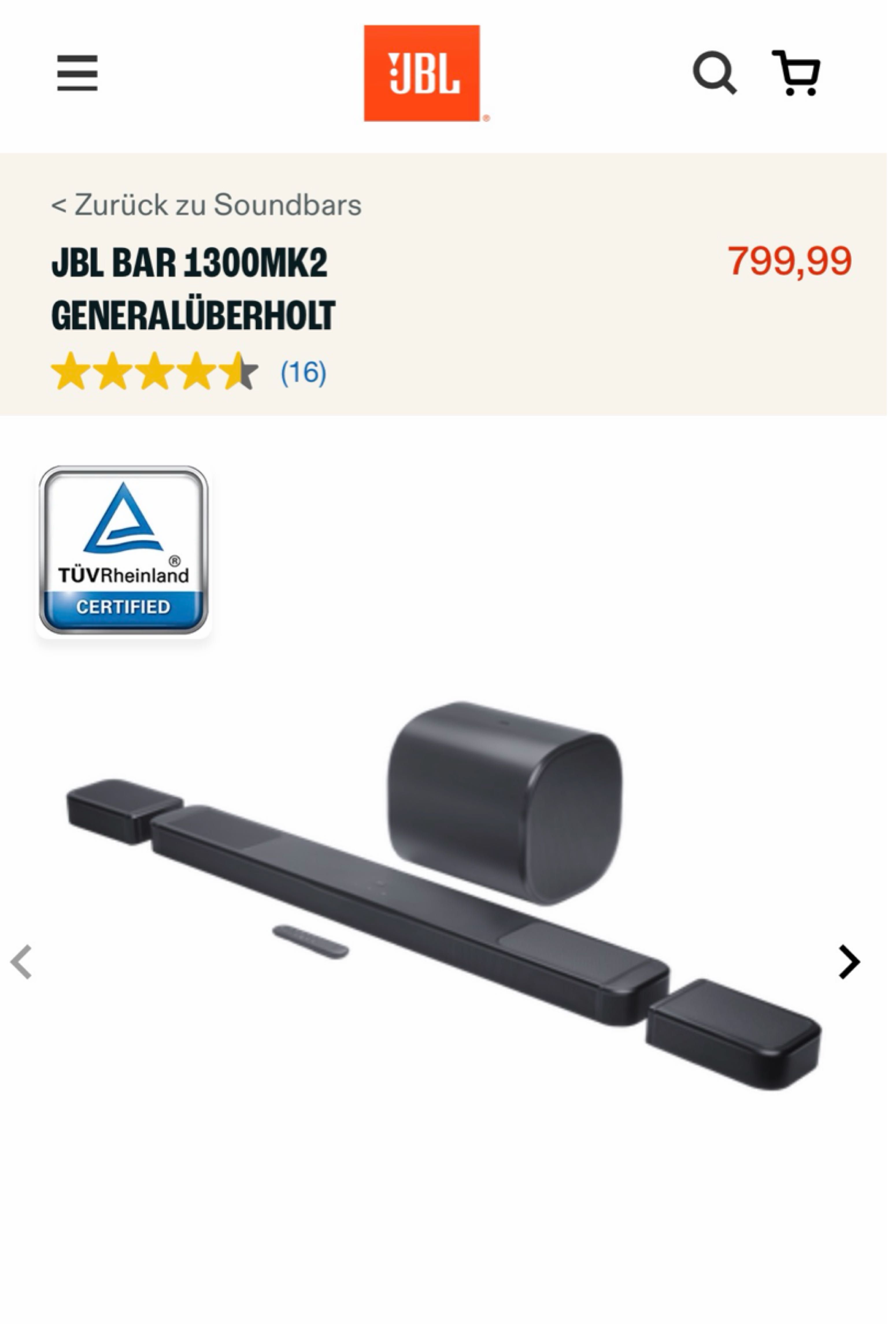 JBL BAR 1300MK2 GENERALÜBERHOLT
