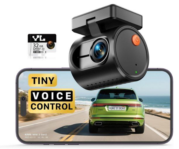 🚗 Kawa Mini 3 Pro Gen 2   2K 1296P QHD Mini Dashcam + 32GB Speicherkarte für 38,49€ (statt 70€)