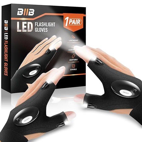 🧤🔦 BIIB Handschuhe mit LEDs für 4,99€ (statt 10€)