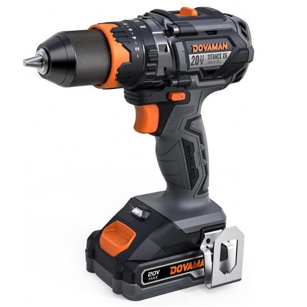 💪 DOVAMAN Titance X6 20V Akku Bohrschrauber inkl. 2.0 Ah Akku für 65,98€ (statt 110€)