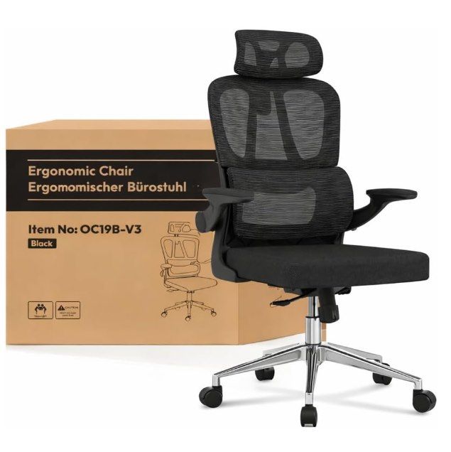 💺 FLEXISPOT ergonomischer Bürostuhl mit 2D-Kopfstütze für 99,97€ (statt 112€)