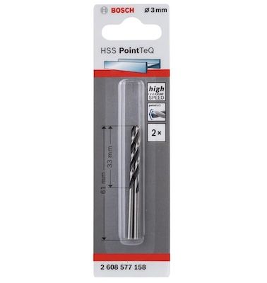🔩 2x Bosch Professional HSS Spiralbohrer PointTeQ (für Metall) für 0,71€ (statt 5€)