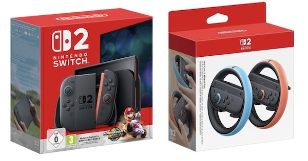 🎮 Nintendo Switch 2 + Mario Kart World + 2x Joy Con 2 Lenkrad für 441,90€ (statt 489€)