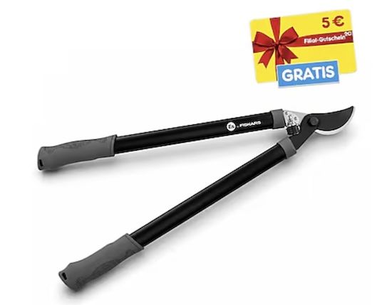 ✂️ Fiskars Bypass Astschere für 17,94€ (statt 27€) + 5€ Filial Gutschein