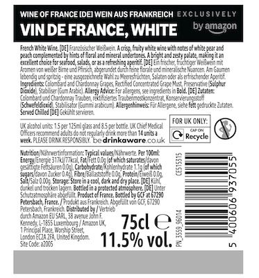 🍾 6x by Amazon Vin De France Cuvée Blanc französischer Weißwein ab 8,50€ (statt 13€)