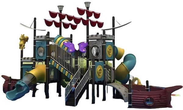😍 Kindheitstraum 🏴‍☠️ JVMOEBEL Priatenschiff Spielturm mit Rutsche für 21.303€ (statt 26.629€)
