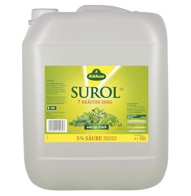 🥒 10 L Kühne Surol Kräuter-Essig, 5% ab 8€ (statt 13€)