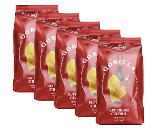 ☕️ 5kg Joerges Espresso Gorilla Super Bar Crema Kaffeebohnen für 80€ (statt 95€)