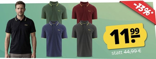 👕 Bench Richmond Herren Poloshirt je 11,99€ + VSK (statt 18€)