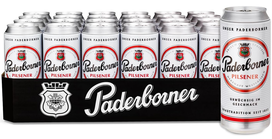 🍺 24x Paderborner Pilsener Dosen Bier je 0,5l für 14,07€ (statt 25€)