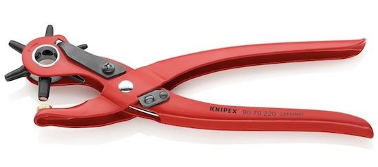 🦀 KNIPEX Revolverlochzange pulverbeschichtet, 220 mm für 13,70€ (statt 18€)