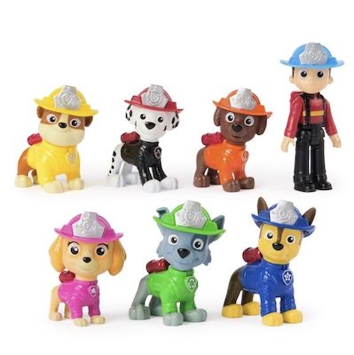 🐶 7er Set PAW PATROL Fire Rescue Feuerwehr-Hundefiguren für 12,40€ (statt 25€)