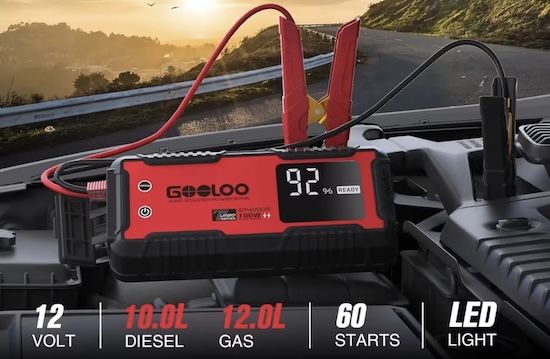 ⚡️ GOOLOO GT4000S Starthilfe, 4000A für 66,99€ (statt 90€)