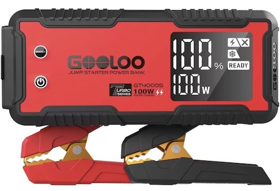⚡️ GOOLOO GT4000S Starthilfe, 4000A für 66,99€ (statt 90€)