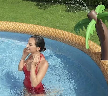 💦 Bestway Quick Up Pool Paradise mit Palme, 457 x 84 cm für 69,90€ (statt 89€)