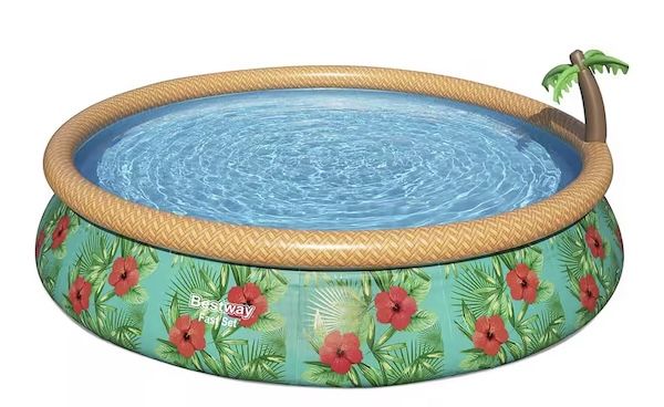 💦 Bestway Quick Up Pool Paradise mit Palme, 457 x 84 cm für 69,90€ (statt 89€)