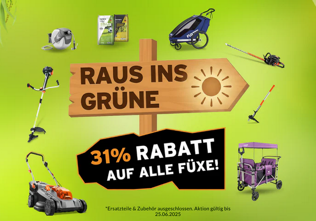 👩‍🌾 Fuxtec Pfingst Sale: 31% Rabatt auf ALLES – z.B. FX-CT700 Bollerwagen für 142,21€ (statt 214€)