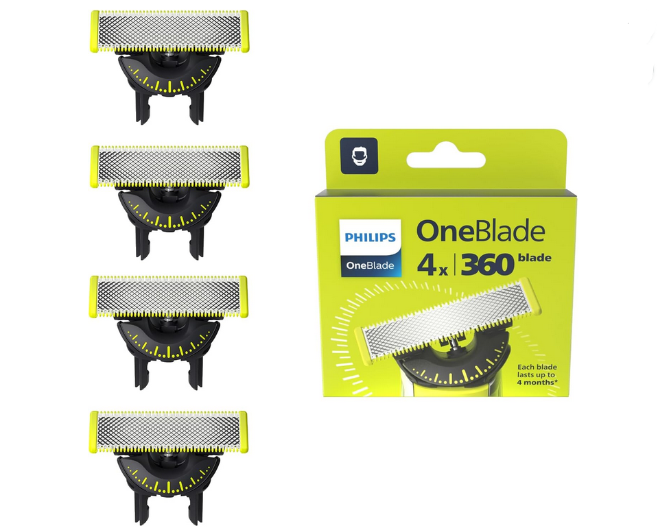 🪒 4x Philips OneBlade 360 Ersatzklingen ab 28,49€ (statt 38€)