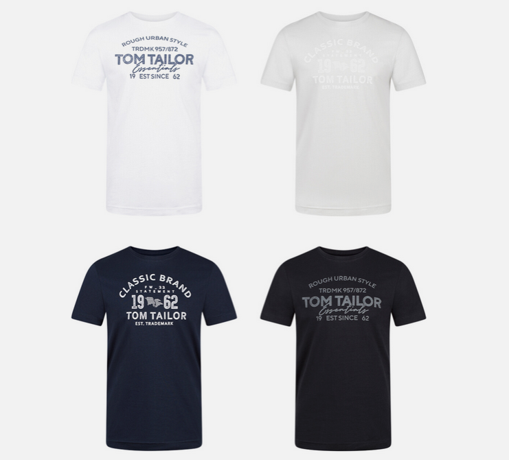 👕 4x Tom Tailor Herren T-Shirt Regular Fit für 39,99€ (statt 47€)