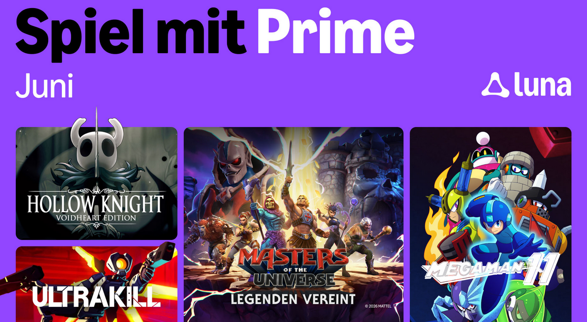 🎮 👾 Amazon Luna: kostenlose Games für Primer Juni: z.B. EA SPORTS FC 26 - Masters of the Universe Legenden uvam 🎮 👾 Amazon Luna: kostenlose Games für Primer Juni: z.B. EA SPORTS FC 26 Masters of the Universe Legenden uvam