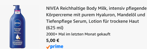 🧴 625ml NIVEA Reichhaltige Body Milk mit Mandelöl ab 5€ (statt 10€) 🧴 625ml NIVEA Reichhaltige Body Milk mit Mandelöl ab 5€ (statt 10€)