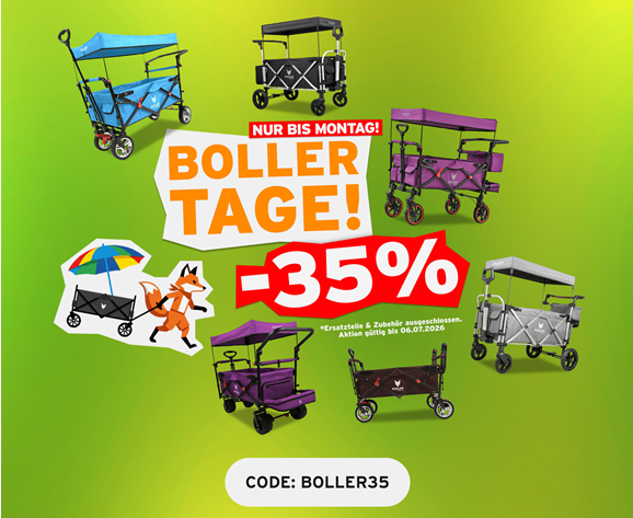 🚜 35% Rabatt auf alle Fuxtec Bollerwagen – z.B. Luxus Bollerwagen für 277,25€ ⚡ (statt 426€)