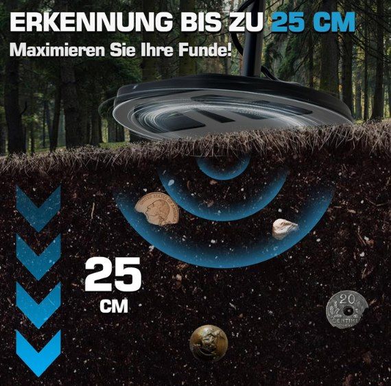 🪙 DR.ÖTEK MT12 Metalldetektor Profi Set mit 5 Modi für 74,99€ (statt 130€)