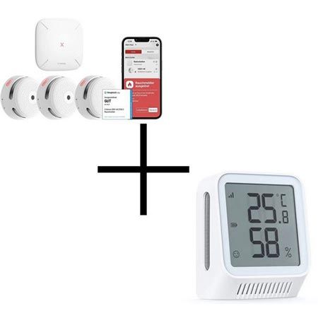 🚨 60€ Rabatt auf X-Sense Smarte Rauchmelder Sets – z.B. mit Thermometer für 62,99€ (statt 123€)