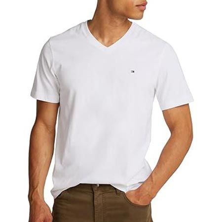 👕 Tommy Hilfiger Be Essential V-Neck Tee T-Shirt ab 21,59€ (statt 31€)
