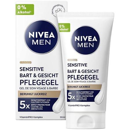 🧔🏻‍♂️ 2x Nivea Men Sensitive Bart & Gesicht Pflege Gel, 50ml ab 9,50€ (statt 17€)