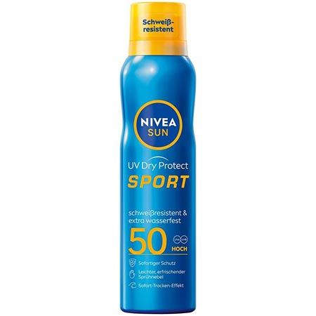 🌞 Nivea SUN UV Dry Protect Sport Sonnenspray, LSF 50, 200ml ab 6,70€ (statt 11€)