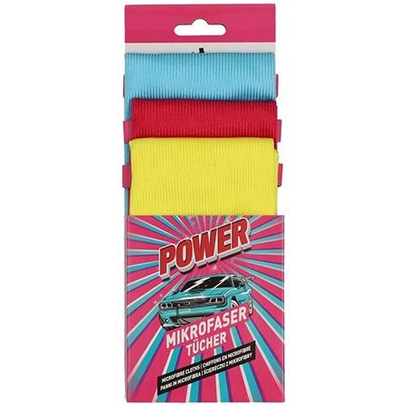 🧽 3er Pack Nigrin Power Mikrofaser-Tücher-Set ab 4,67€ (statt 9€)