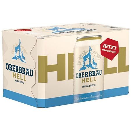 🍺 2 x 6er Pack Oberbräu Hell, mild süffiges Helles Bier aus Bayern ab 7€ (statt 12€)
