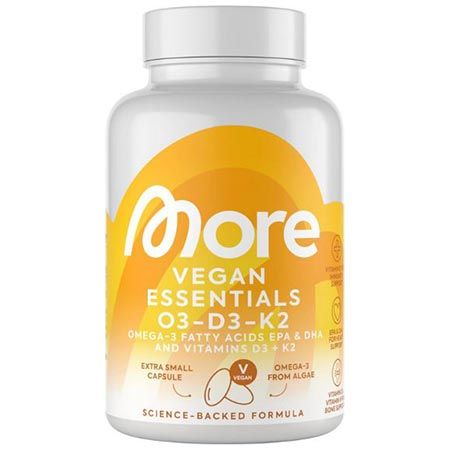 💊 80er Pack MORE Vegan Essentials O3-D3-K2 Kapseln ab 21,84€ (statt 40€)
