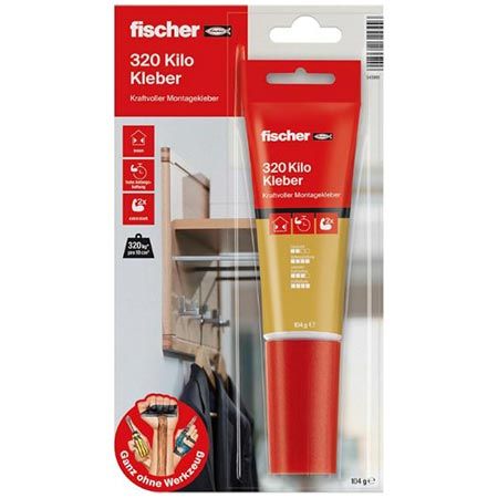 🖼️ fischer 320 Kilo Montagekleber, 80ml, Weiß für 4,96€ (statt 10€)