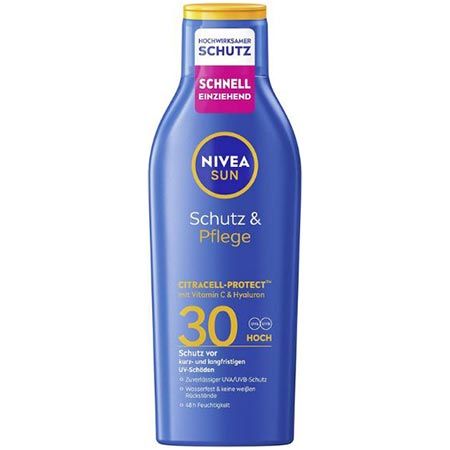 🌞 NIVEA SUN Schutz & Pflege Sonnenlotion LSF 30 ab 6€ (statt 9€)