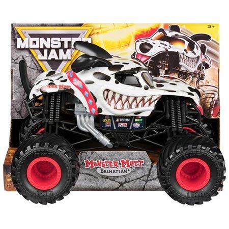 🛻 Monster Jam Dalmatian Monster Truck, Maßstab 1:24 für 9,99€ (statt 15€)