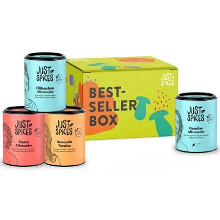 🍲 Just Spices Favoriten Gewürzbox mit 4 Gewürzmixe ab 16,36€ (statt 23€)