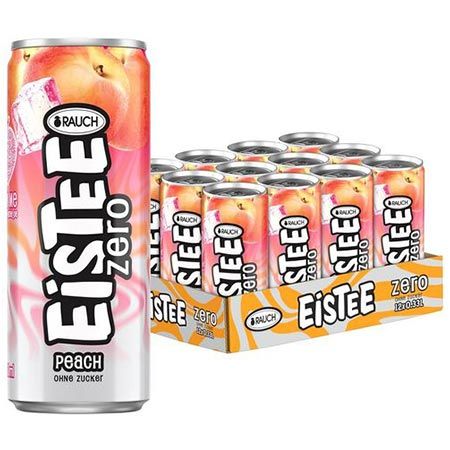 🍑 12er Pack RAUCH Eistee Zero Peach Dosen, 0,33L ab 9€ (statt 13€)