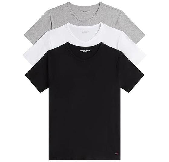 👕 3er Pack Tommy Hilfiger Sleeve Base Classic V-Neck Shirts ab 31€ (statt 50€)