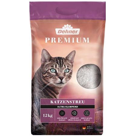 🚽 12kg Dehner Premium Katzenstreu Ultra klumpend ab 9,49€ (statt 16€)