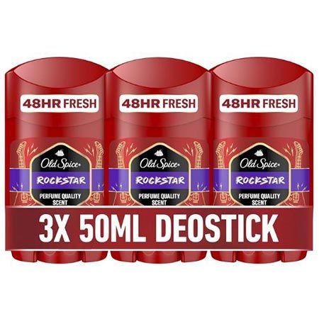 🤔 Megenfehler? 👃🏻 3er Pack Old Spice Rockstar Deostick, 50ml für 3,25€ (statt 10€)
